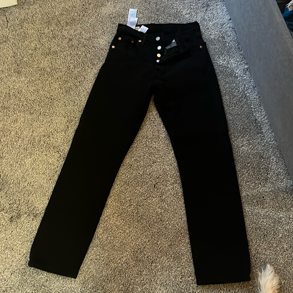 Sleek black jeans